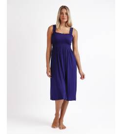 Admas für Damen. 19799-0-000204 Trägerloses Kleid Dolly navy (L), Lässig, Viskose, Ärmellos / Hosenträger, Marine von Admas