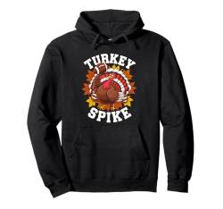 Lustiger Truthahn-Spike, Fußball, Erntedankfest, Türkei Pullover Hoodie von Adult Kids Thanksgiving Boys Girls Men Women Tees