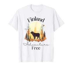 Abenteuer Free Finnland Urlaub Vintage Finnland T-Shirt von Adventure Defined Co