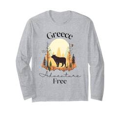 Abenteuer frei Griechenland Urlaub Vintage Griechenland Langarmshirt von Adventure Defined Co