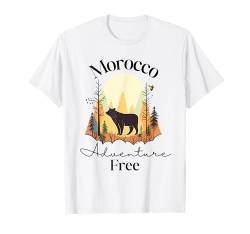 Abenteuer frei Marokko Urlaub Vintage Marokko T-Shirt von Adventure Defined Co