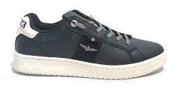 Sneaker Aeronautica Militare ecopelle blu navy U24AR04 232SC211 44 von Aeronautica Militare