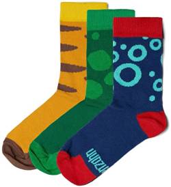 Affenzahn Socken 3er Pack superweich farbenfroh aus Bio-Baumwolle Tiger Frosch Oktopus - Bunt von Affenzahn