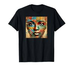 Afrikanische Kunst, bunte afrikanische Frau, afrozentrisches Design T-Shirt von Afro Pride Merch