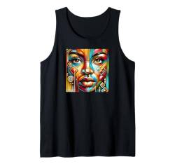 Afrikanische Kunst, bunte afrikanische Frau, afrozentrisches Design Tank Top von Afro Pride Merch