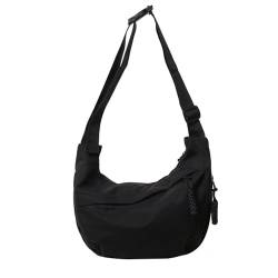 AiNinXun Half Moon Bag Damen Halbmond Tasche Herren Cross Body Bag Women Shoulder Bag Herren Crossbody Bag Damen Crossover Bag Umhängetasche Crossbag Damen Bodybag Nylon Tasche Hobo Bag Bauchtasche von AiNinXun