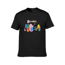 Men's Round neck T-shirt ATT97 Barbapapa Logo Button closure Black S von AiggeRVSD