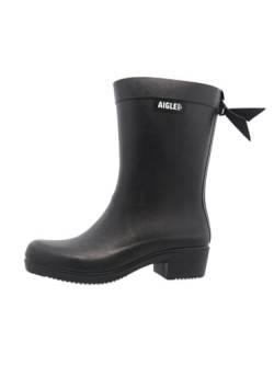 Aigle Damen Myrica Mid Gummistiefel, Schwarz, 36 EU von Aigle