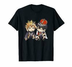 Haikyuu Shoyo Hinata Tobio Kageyama Friends Cute Chibi T-Shirt Black L von Aija