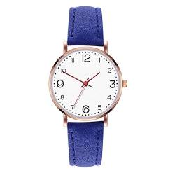 Uhr Damen Analog Quarz Armbanduhr Damenuhr Marken Luxus Uhren Quarzuhr Watch Geschenk für Frauen Teenager Mädchen Modische Temperament Weibliche Mesh Ledergürtel Uhr Quarz Analoge Runde Uhr Uhren von Ainiyo