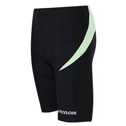 Airtracks Herren Funktions Laufhose Kurz Pro Lauftight Running Tight Laufshort Sporthose für Männer Jogging Hose Atmungsaktiv Schnelltrocknend S M L XL XXL XXXL XXXXL 3XL 4XL - schwarz-grau - L von Airtracks