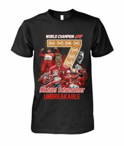 Aisili HOT NEW!!! Michael Schumacher Signature Unbreakable Unisex T-ShirtS-3XL black L von Aisili