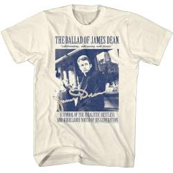 James Dean The Ballad Rebellious Youth of His Generation Men's T Shirt Apricot XXL von Aisili