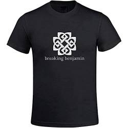 Toowest Breaking Benjamin 2016 Tour Logo Crewneck Men's Tee Shirt black M von Aisili