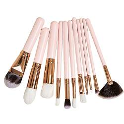 Aiwjeakh 11Pcs Nylon Makeup Brushes Professionelle Foundation Powder Blush Lidschatten Augenbrauen Blending Brush Set von Aiwjeakh