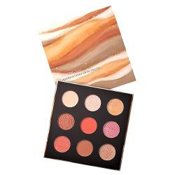 Lidschatten-Make-up-Palette,e Glitzer-Lidschatten-Palette - Hochpigmentierte -Schimmer-Lidschatten-Palette, Make-up-Lidschatten in natürlichen Farben für Frauen und Mädchen Aizuoni von Aizuoni