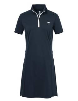 AjezMax Polo-Kleider für Damen Sommer Tennis Golf Kurze Ärmel Collared Casual Kleider Weich Sportlich Blau XS von AjezMax