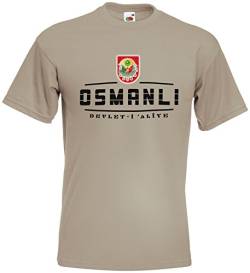 Osmanli Türkiye EM T-Shirt 2021 Fanshirt Khaki M von AkyTEX