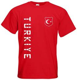 Türkei Türkiye T-Shirt Name Nummer Fanshirt Trikot EM-2021 Rot S von AkyTEX