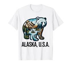 Alaska Souvenir Alaska Urlaub Vintage Reise Männer Frauen T-Shirt von Alaska Alaskan Souvenir Clothing Apparel