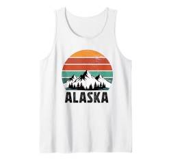 Alaska Souvenir Alaska Urlaub Vintage Reise Männer Frauen Tank Top von Alaska Alaskan Souvenir Clothing Apparel