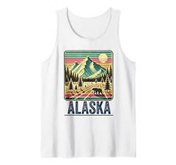 Alaska Souvenir Alaska Urlaub Vintage Reise Männer Frauen Tank Top von Alaska Alaskan Souvenir Clothing Apparel