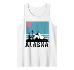 Alaska Souvenir Alaska Urlaub Vintage Reise Männer Frauen Tank Top von Alaska Alaskan Souvenir Clothing Apparel