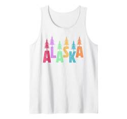 Alaska Souvenir Alaska Urlaub Vintage Reise Männer Frauen Tank Top von Alaska Alaskan Souvenir Clothing Apparel