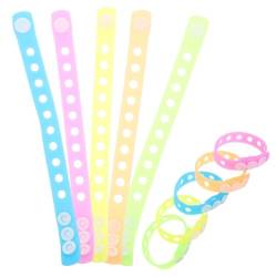 Alasum 10st Leuchtendes Armband Dekoration Armbänder Rave-accessoires Für Frauen Glow in The Dark Armband Partei Bevorzugt Erwachsene Accessoires Für Kinder Partygeschenke Pvc von Alasum