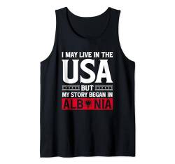 Albanien-Flagge Tank Top von Albanian Gifts for Men Women