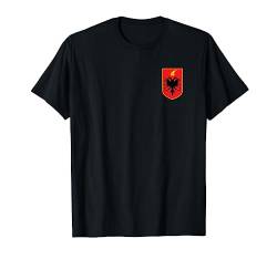 Albania Flag Shirt Red & Black Albanian Eagle T-Shirt von Albanian T-shirts Co.