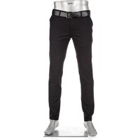 Alberto Herren Chino schwarz Cotton Slim Fit von Alberto