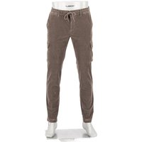 Alberto Herren Cargohose braun Cord Slim Fit von Alberto