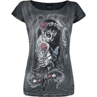 Alchemy England - Gothic T-Shirt - Widow's Weed - M bis XXL - für Damen - Größe XL - anthrazit von Alchemy England