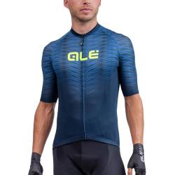 Alé Cycling Herren Solider Dorn Kurzärmliges Jersey, blau, L von ALE'