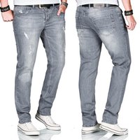 Alessandro Salvarini Straight-Jeans ASCatania mit used look Effekt und mit 2% Elasthan von Alessandro Salvarini