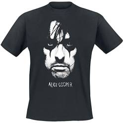 ALICE COOPER Portrait Männer T-Shirt schwarz XXL 100% Baumwolle Band-Merch, Bands, Nachhaltigkeit von ALICE COOPER