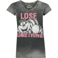 Alice im Wunderland - Disney T-Shirt - Grinsekatze - Lose Something? - S bis XXL - für Damen - Größe XXL - grau  - EMP exklusives Merchandise! von Alice im Wunderland