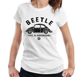 All+Every Official Volkswagen Beetle Black Live The Adventure Women's T-Shirt von All+Every