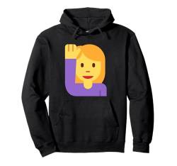 Frau hebt die Hand Pullover Hoodie von All Kinds Of Faces