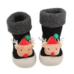 Allbestop Baby rutschfeste Sockenschuhe Baby Socken Weicher Stricken Kinderschuhe Krabbelschuhe Baby Winter Sockenschuhe Baby Lauflernschuhe Krabbelschuhe Winter Kleinkind Weicher Stricken von Allbestop