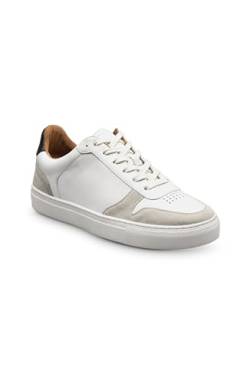 Allen Edmonds Herren Floyd Lace Up Sneaker, Weißes Leder, 44 EU von Allen Edmonds