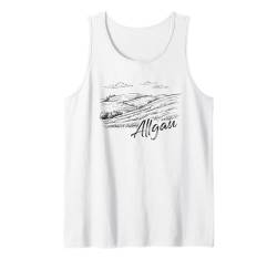 Allgäu Allgäuerin Allgäuer Souvenir Allgäuer Enzian Fun Tank Top von Allgäu Alpen Vintage Kuh Bayern Fun Motive