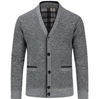 Allthemen Cardigan Herren Strickjacke mit V Ausschnitt Grobstrick Cardigan mit Knöpfen von Allthemen