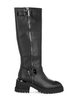 Alma en Pena. Damenstiefel mit Blockabsatz aus Leder., Schwarz , 42 EU von Alma en Pena