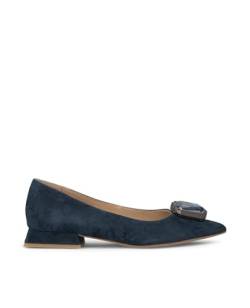 Alma en Pena. Flache Ballerinas aus Leder für Damen., blau, 36 EU von Alma en Pena