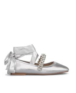 Alma en Pena. Flache Ballerinas aus Leder für Damen., silber, 36 EU von Alma en Pena