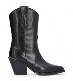 Alpe für Damen. 203717 Vermont Lederstiefel schwarz (39), 5 bis 8 cm, Keine, Lässig von Alpe