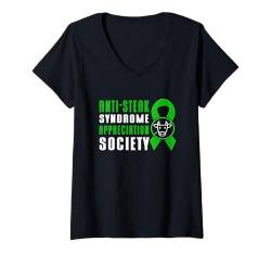 Damen Alpha-Gal-Syndrom T-Shirt mit V-Ausschnitt von Alpha-Gal Syndrome Awareness