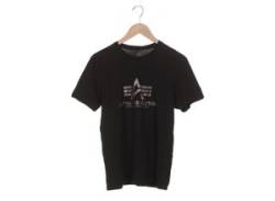 Alpha industries Damen T-Shirt, schwarz, Gr. 42 von Alpha Industries